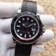 Copy Rolex Yacht-Master SS Black Dial Black Rubber Watch (3)_th.jpg
